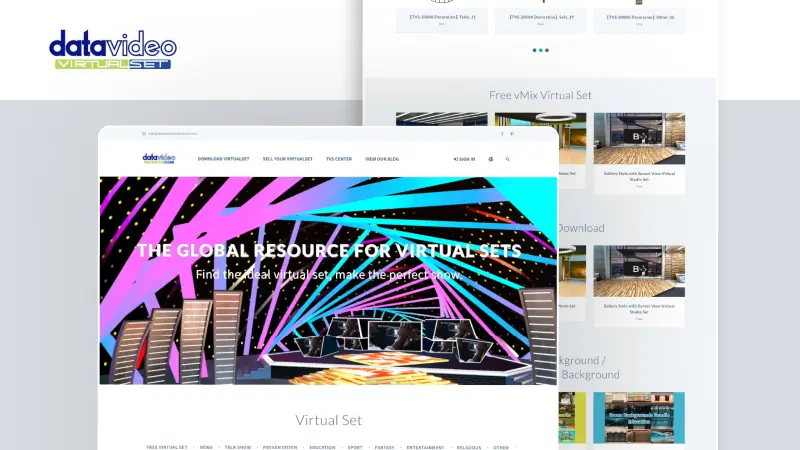 Datavideo｜Virtualset 虛擬場景商城