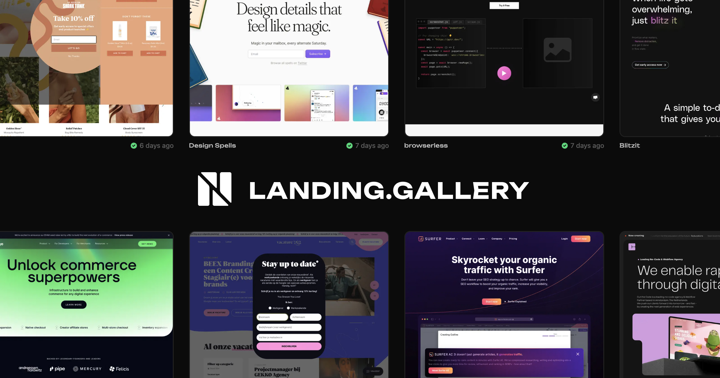 Landing Gallery
