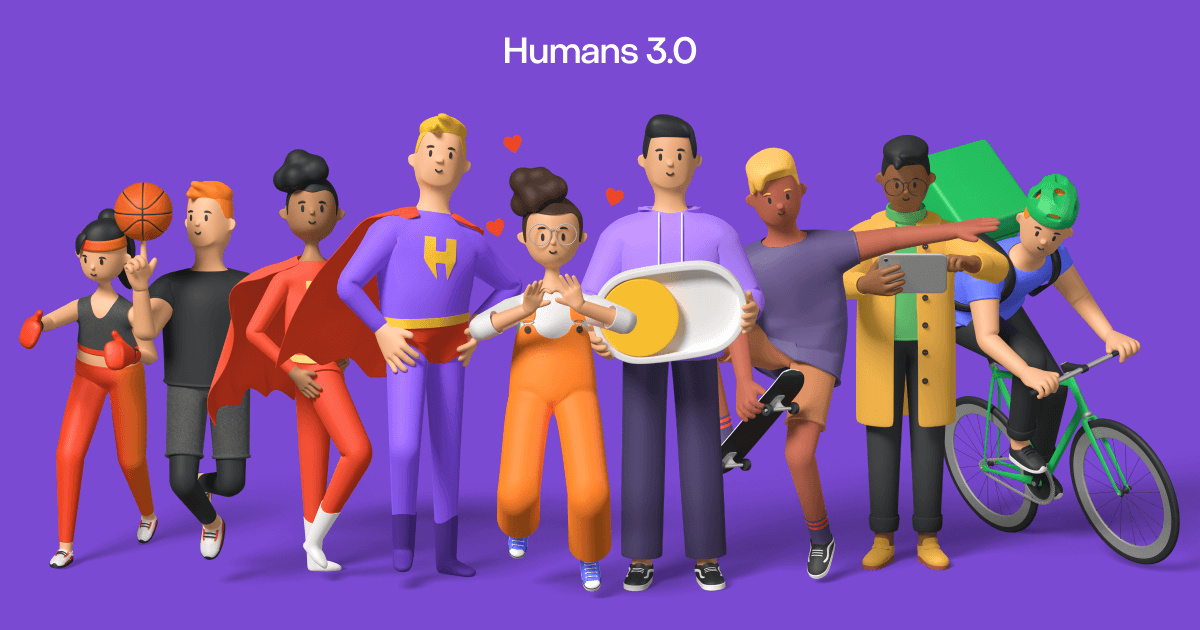 Humans 3D characters
