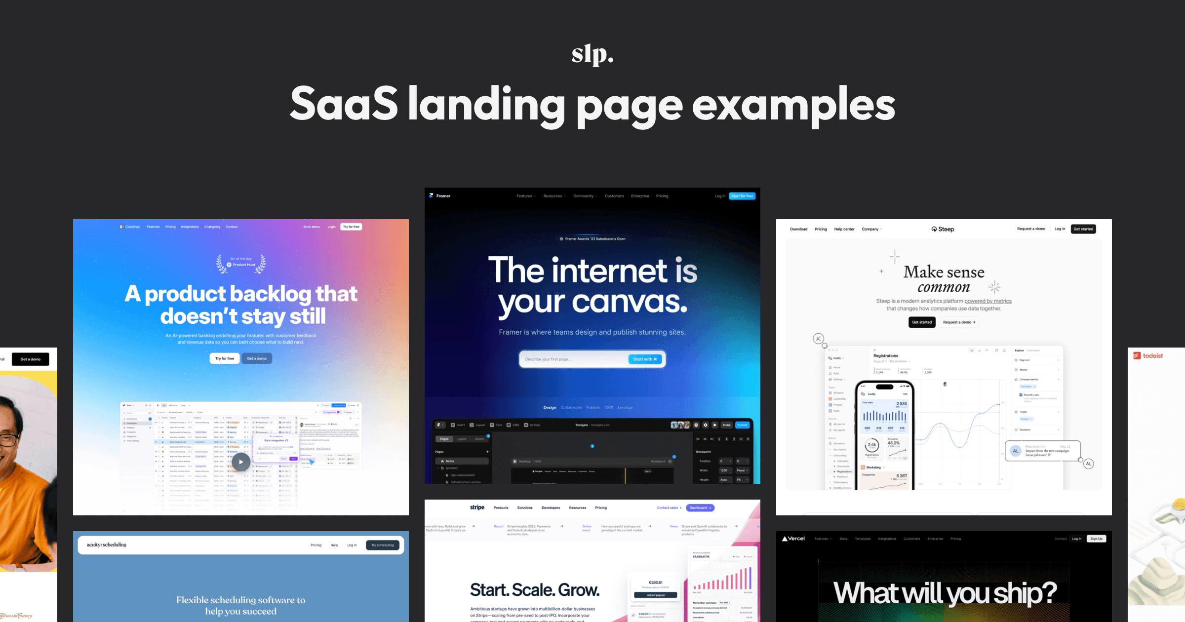 SaaS Landing Page Examples (slp)